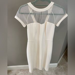 Cream Maggy London Illusion Dress - size 8P
